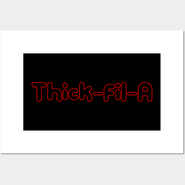 Thick-fil-a tee Wall Art by CMDesign